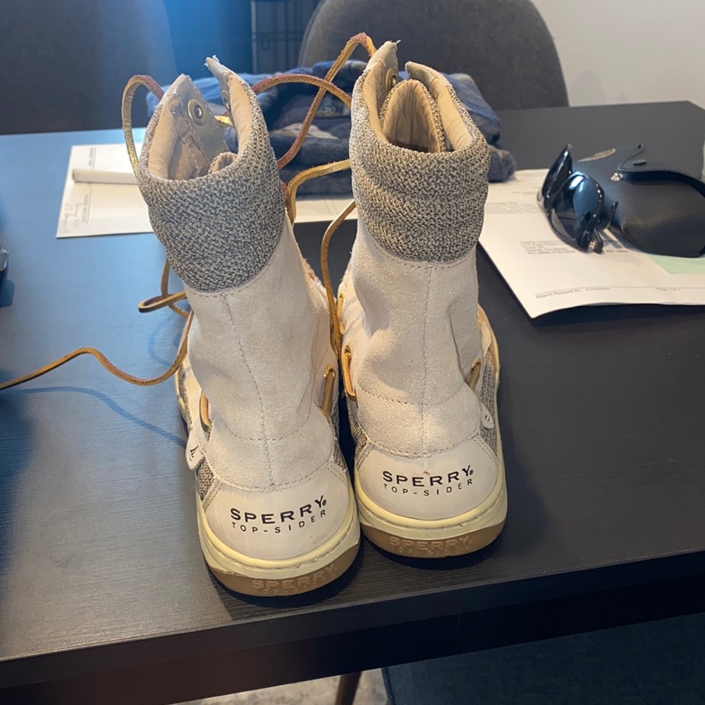 Sperry lace up boots